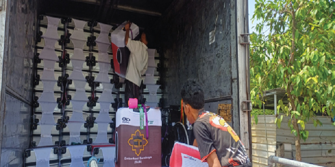 Koper Calon Jemaah Haji (CJH) asal Lamongan Resmi Diberangkatkan Menuju Asrama Haji Surabaya