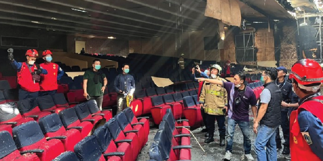 Kondisi Auditorium Binus Kebon Jeruk Setelah Api Berhasil Dipadamkan