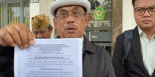 Penggugat Ijazah Jokowi Ajukan Banding, Ini Alasan Lengkapnya
