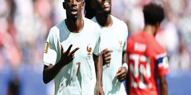 Dembele Cetak Hat-trick, Masuk Klub Eksklusif Prancis