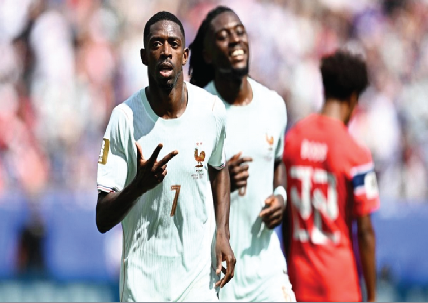 Dembele Cetak Hat-trick, Masuk Klub Eksklusif Prancis