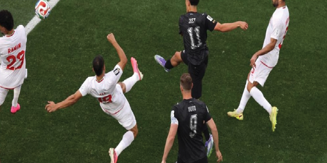 Iran vs Selandia Baru: Babak Pertama Berakhir 1-1