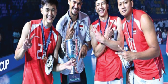 Prestasi Gemilang Reidel Toiran Usai Antar Indonesia Juara AVC Men's Cup