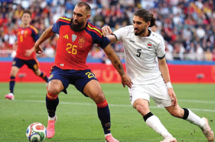 Spanyol vs Irak berakhir imbang dengan skor 1-1