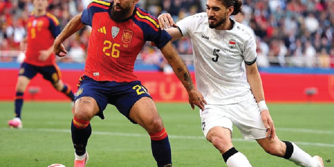 Spanyol vs Irak berakhir imbang dengan skor 1-1