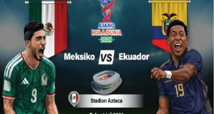 Laga Meksiko vs Ekuador di Babak 32 Besar Resmi Ditunda