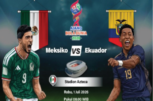 Laga Meksiko vs Ekuador di Babak 32 Besar Resmi Ditunda