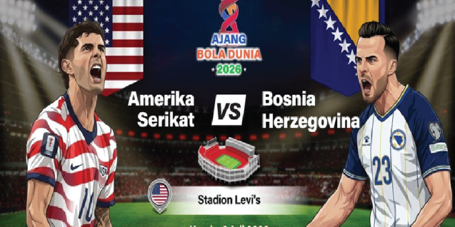 Line-up Amerika Serikat vs Bosnia Herzegovina