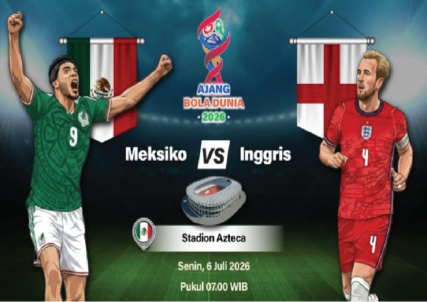 Line-up Meksiko vs Inggris: Rashford Mulai dari Bangku Cadangan